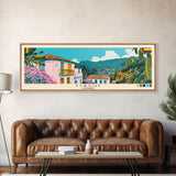 Itagui, Colombia Panoramic Canvas Print, Itagui, Colombia Painting, Colombia Art, Itagui Travel Poster, Travel Art, Guest Room Painting