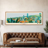 Kigali, Rwanda Panoramic Canvas Print, Kigali, Rwanda Painting, Rwanda Art, Kigali Travel Poster, Travel Art, Housewarming Gift