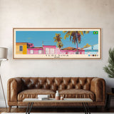 Teresina, Brazil Panoramic Canvas Print, Teresina, Brazil Painting, Brazil Art, Teresina Travel Poster, Travel Art, Vacation Gift
