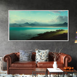 Sublime Scotland Lake, Unique Office Mancave Art, Wall Decor, Ready To Hang Framed Canvas Print, Oversize Wall Art