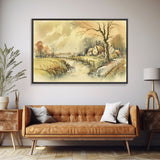 Life On The Farm, Framed Canvas Print, Wall Art