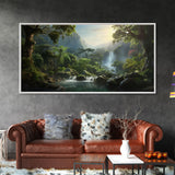 Tropical Wall Art, Framed Canvas Print, Hawaii Art, Tropical Art Print, Tropical Decor, Island Vibes, Rainbow Art, Colorful Art, Caribbean