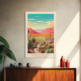 Death Valley National Park Travel Poster Print, Canvas Print Wall Art, California Travel Art, Midcentury Modern Travel Decor, MCM Wall Art