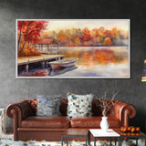 Autumn's Reflections - holiday decor, watercolor Christmas, Christmas wall art, winter wall art, holiday art gift