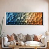 Geometric Wall Art - Cubism - Dreams Of the Coast - Framed Canvas Print
