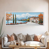 Positano Oil Painting Print, Original Art of Amalfi Coast Italy, Italian Vacation Art, European Vacation Gift Idea, Living Room Decor