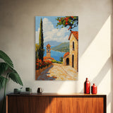 Positano Italy Canvas Print - Italy Oil Painting Print Wall Art - Amalfi Coast - Vacation Gift Idea - Travel Gift