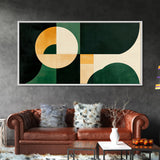 Geometric Abstract Mid Century Modern Wall Art Framed Canvas Print, Modern Wall Art, Abstract Wall Art, Large Abstract Art
