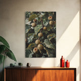 Fig Painting Print - Framed Canvas - Fig Oil Painting, Fig Painting, Kitchen Decor, Rustic Farmhouse, Minimalist Home Decor