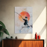 Fisherman Gift Idea, Fisherman Painting Print, Retro Wabi Sabi Fisherman Painting, Gift For Fisher, Fishing Gift, Gift For Dad