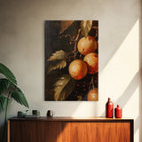 Oil Painting Print Of Oranges, Fruit Still Life, Antique Fruit Still Life Oil Painting Kitchen Decor, Kitchen Wall Art, Kitchen Decoraitons