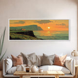 Ireland Painting Print Cliffs of Moher, Framed Canvas Print, Wood Framed Wall Art, Ireland Painting, Ireland Decor, Art of Ireland