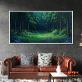 Large Framed Vintage Style Landscape Painting Print | Fantasy Wall Art | Fantasy Painting | Forest Painting | Landscape Wall Art