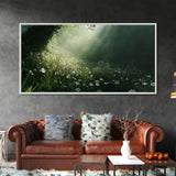 Morning In The Forest - Framed Canvas Print - Fantasy Wall Art - Fantasy Landscape Painting - Fantasy Painting