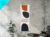 Framed Canvas Print Modern Geometric Wall Art Boho Minimalist Style Abstract Above Couch Art Ideal Living Room Bedroom Art Wall Decor
