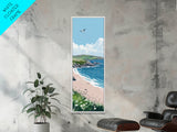 Framed Canvas Print Irish Coastal Art Above Bed Art Nautical Wall Art Ireland Painting Coastal Landscape Ocean Lover's Nautical Decor