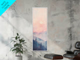 Sunset Over the Blue Ridge Mountains, Framed Canvas Print, Blue Ridge Mountains Painting, Home Decor, Ready To Hang Art, Mountain Painting