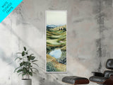 Irish Landscape Art Framed Canvas Print Green Wall Art Vertical Wall Art Above Couch Wall Art Rustic Landscape Art Gift Living