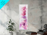 Macaron Art Canvas Print Food Review Kitchen Art Pink Orange Wall Art Whimsical Art Dessert Painting Gift Idea Kitchen Rustic
