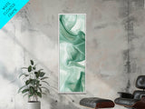 Abstract Green Canvas Print, Botanical Wall Art, Whimsical Minimalist Sage Artwork, Moody Decor for Bedroom or Guest Room, Gift Idea