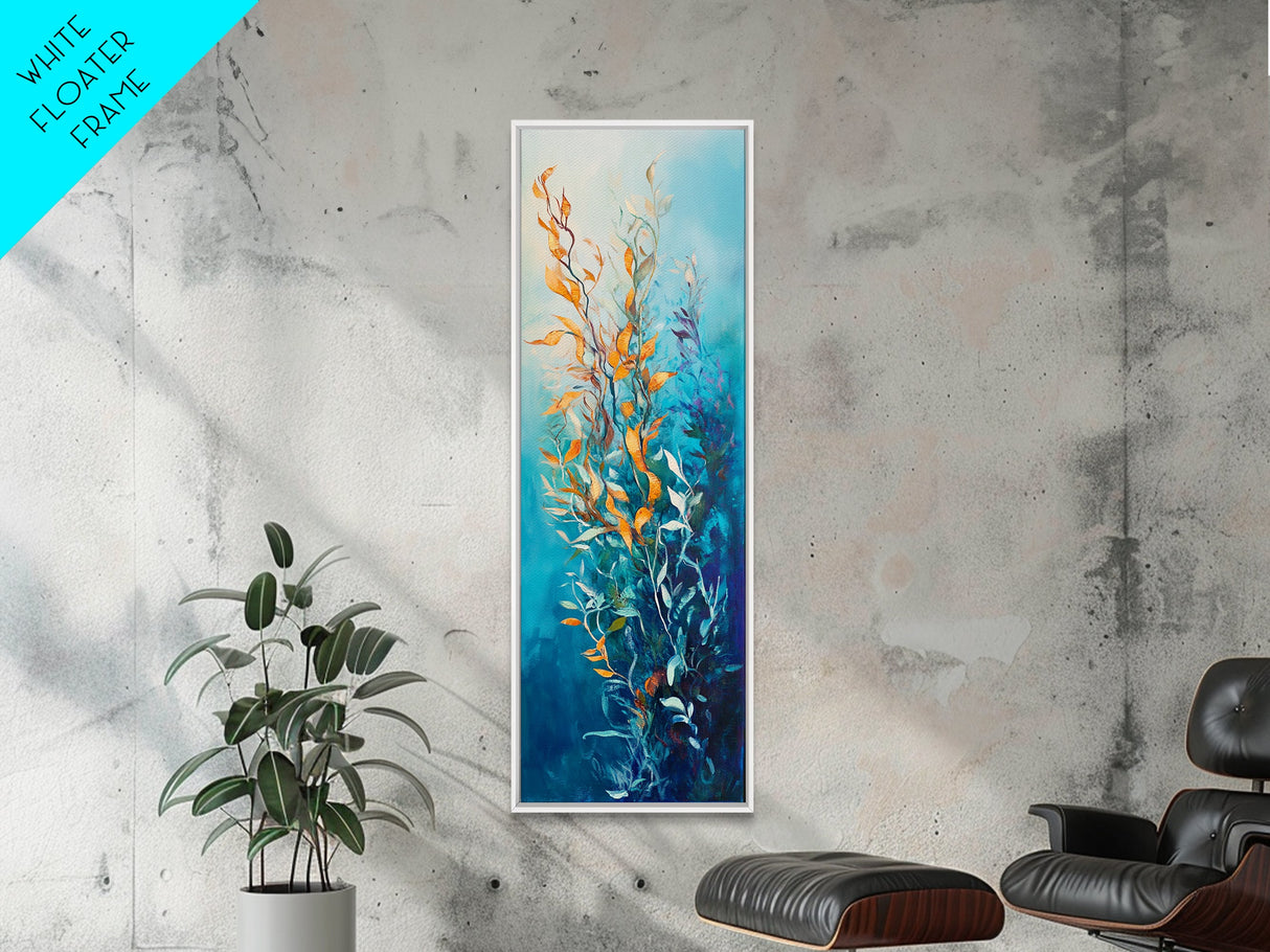 Underwater Kelp, Ocean Botanical Prints, Coastal Decor, Blue and Green Wall Art, Christmas, Canvas Print, Bedroom Art, Gift Idea