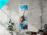 Shipwreck, nautical wall art, seascape painting, coastal landscape art, rustic decor, ocean wall art, Framed Canvas Print