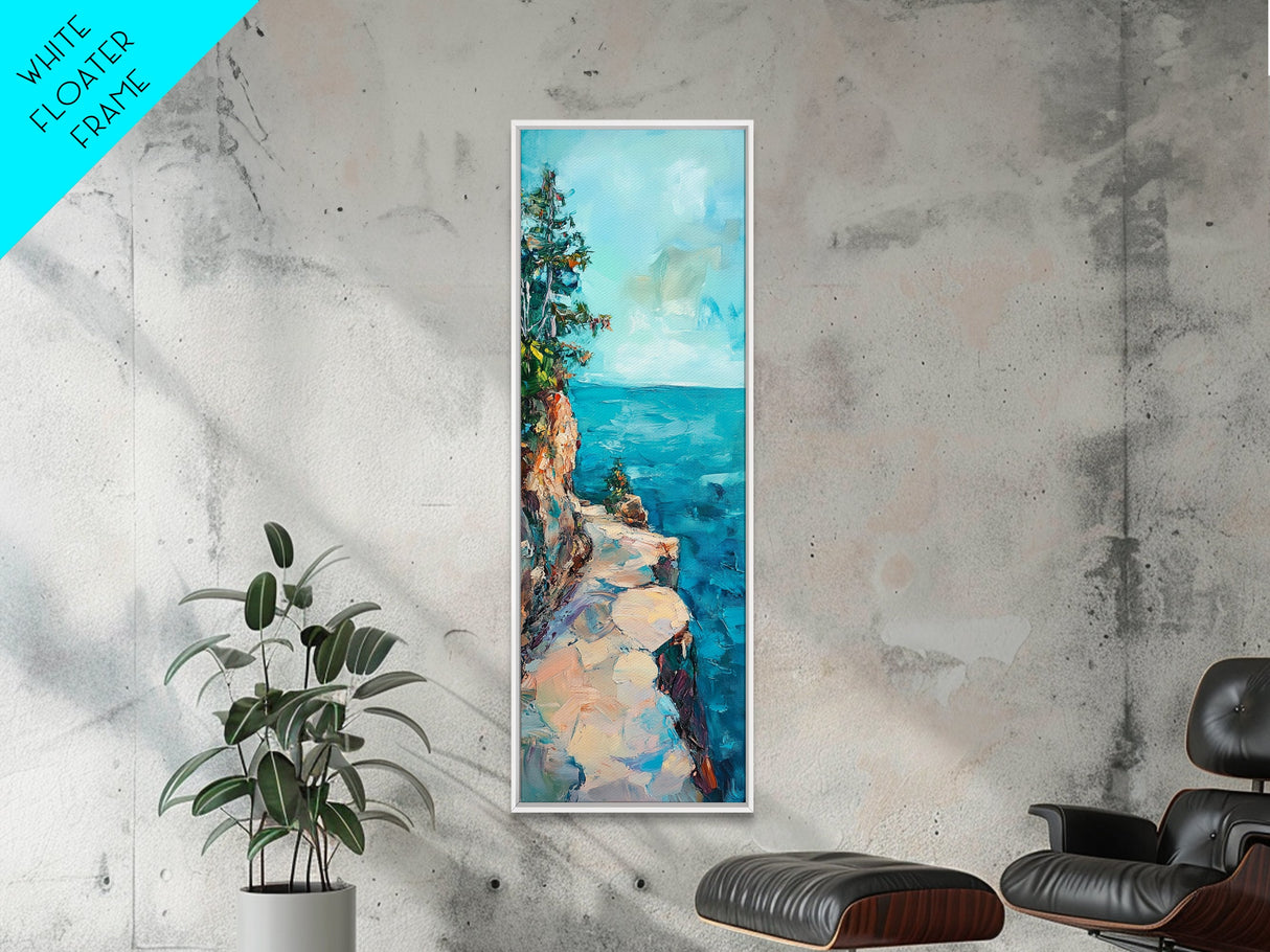 Lake Tahoe Art, Pine Tree Art, Nature Landscape, Above Sofa Art, Rustic Wall Art, Canvas Print, Living Room Art, Gift Idea