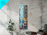 Abstract, Modern Art, Framed Canvas Print, geometric wall art, wabi sabi art, minimalist art, extra wide art, vertical wall art, gift idea