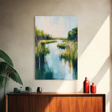 Marsh Landscape, Coastal Landscape Art, Nature Painting, Seascape Art, Bedroom Art, Guest Room Art, Canvas Print, Farmhouse Art