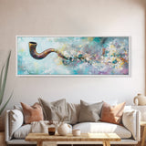 Abstract Smoke Pipe Art Canvas Print - Surreal Colorful Painting, Fantasy Wall Decor, Boho Home Aesthetic, Bar Lounge Art