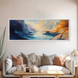 Print Ethereal Canyon Painting Misty River Landscape Wall Art Dreamy Nature Artwork Tranquil Modern Decor Bedroom