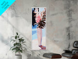 Pink Florals, Soft Vase, Elegant Home, Framed Canvas Print, Modern Wall Art, Minimalist Decor, Feminine Aesthetic, Cozy Living Room