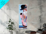 Saxophone, Jazz Music, Artistic Musician Art, Modern Wall Decor, Chic Abstract Painting, Music Room Accent, Framed Canvas Print
