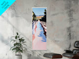 Vineyard Path, Rolling Hills, Rustic Wine Country, Canvas Print, Nature Inspired Wall Art, Elegant Landscape, Serene Outdoor Scene