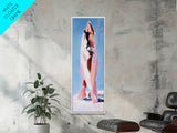 Abstract Mountain, Modern Landscape, Minimalist Nature Art, Bold Home Decor, Framed Canvas Print, Unique Wall Art, Contemporary Style