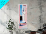 Open Door Light, Dreamy Interior, Soft Tones, Warm Aesthetic, Framed Canvas Print, Entryway Art, Minimalist Wall Art, Cozy Home Decor