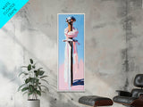 Wrapped Sword, Knight Artwork, Fantasy Wall Art, Rustic Decor, Warrior Aesthetic, Medieval Painting, Framed Canvas Print