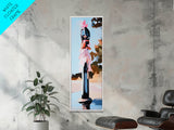 Ocean Sunset Reflection, Seaside Serenity Art, Coastal Landscape, Dreamy Beach House Decor, Pastel Nautical Aesthetic, Canvas Print