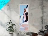 Woman in Nature, Ocean View, Beach Scene, Canvas Print, Romantic Art, Soft Aesthetic, Minimalist Wall Art, Feminine Energy, Serene Mood