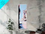 Rock Formations, Scenic Wall Art, Nature Canvas Print, Coastal Aesthetic, Modern Art, Earthy Tones, Landscape Painting, Zen Decor