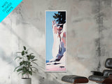 Adventure Awaits, Cliffside Wonder, Sunset Hues, Canvas Print, Minimalist Travel Art, Modern Wall Decor, Living Room Art, Beach Aesthetic
