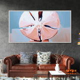 Sand Dollar, Beach Collectible, Coastal Aesthetic, Soft Pastel, Framed Canvas Print, Boho Ocean Art, Living Room Wall Art, Nautical Decor