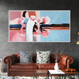Soft Pink Scrunchie, Feminine Wall Art, Minimalist Pastel, Boho Chic Decor, Modern Abstract, Aesthetic Beauty, Canvas Print, Bedroom