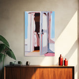Open Door, Sunlit Entryway, Warm Aesthetic, Canvas Print, Cozy Home Decor, Minimalist Art, Farmhouse Wall Art, Living Room Decor