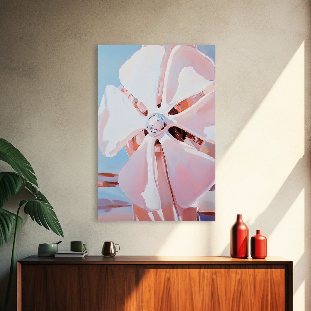 Boat Propeller, Maritime Art, Nautical Decor, Framed Canvas Print, Industrial Aesthetic, Modern Wall Art, Minimalist Home Decor