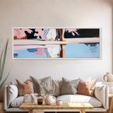 Reflection Beauty, Elegant Aesthetic, Nature Painting, Romantic Minimalism, Framed Canvas Print, Living Room Decor, Feminine Artwork