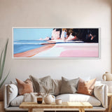 Shoreline, Ocean, Canvas Print, Coastal Aesthetic, Summer Art, Beach House Wall Art, Tranquil Nature Decor, Living Room Art
