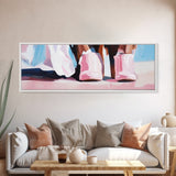 Pink Boots, Country Style, Rustic Western Art, Fashionable Cowgirl Print, Pastel Farmhouse Decor, Modern Boho Art, Bedroom Wall Print