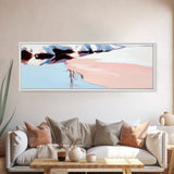 Glacier Reflection, Icy Landscape, Winter Art, Framed Canvas Print, Nordic Wall Art, Minimalist Nature, Serene Mountain Decor, Bedroom Art