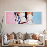 Fashion Steps, Elegant Walk, Chic Aesthetic, Canvas Print, Modern Wall Art, Bedroom Decor, Minimalist Style, Stylish Home Accent